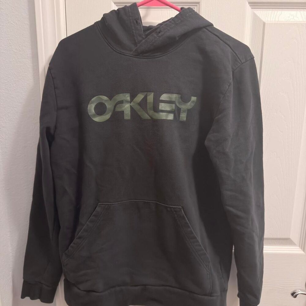 Oakley Men's Black and Grey Hoodie